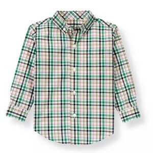 Janie and Jack Plaid Poplin Shirt size 6